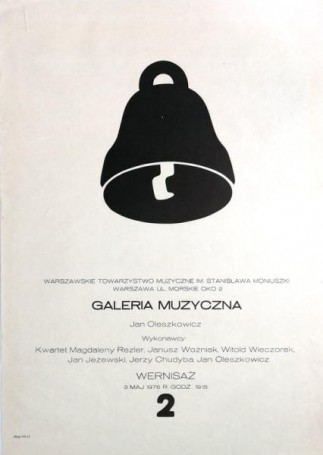 Galeria Muzyczna Jan Oleszkiewicz - wernisaż, 1976