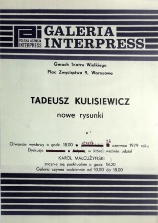 Tadeusz Kulisiewicz - nowe rysunki, 1979