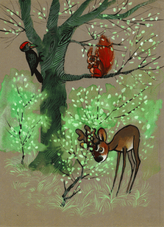 Bambi. Opowieść leśna, ilustracja do książki Feliksa Saltena (24)