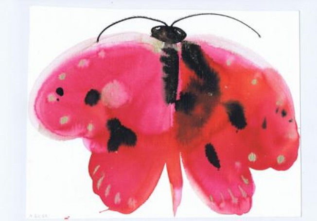 A red butterfly