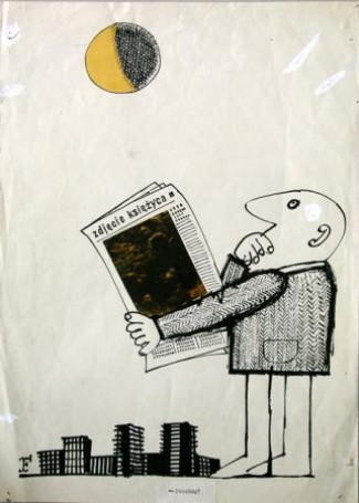 The Moon - illustration for 'Szpilki'