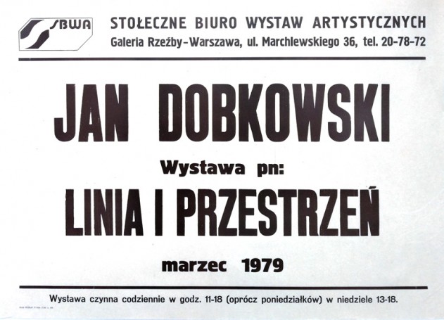 Jan Dobkowski - Linia i przestrzeń, 1979