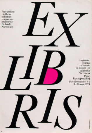 Exlibris, 1973 r. 