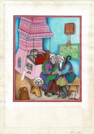 Dziad i baba, illustration for the book by J. I. Kraszewski