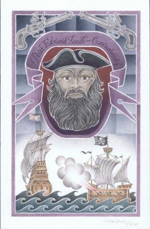 Pirat Edward Teach-Czarnobrody