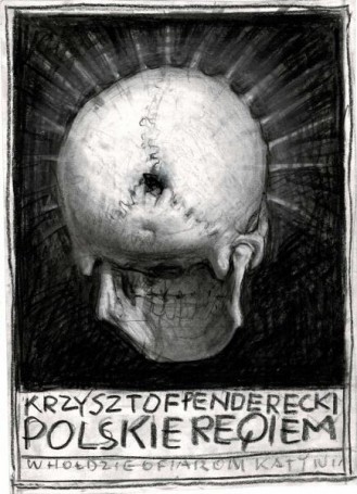 Projekt plakatu Polskie Requiem, Penderecki