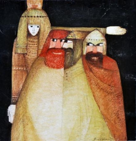 Ilustracja: Baśń o trech mocarzach i królowej nocy, 1967 r.