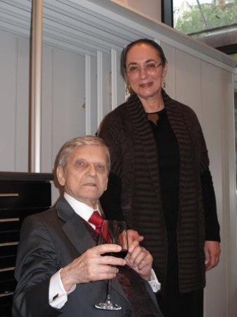 Tadeusz Dominik z żoną Cymthią