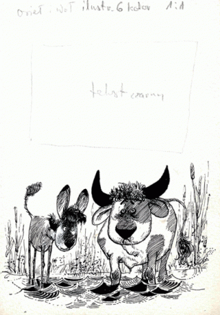Osioł i wół, ilustracja (221)