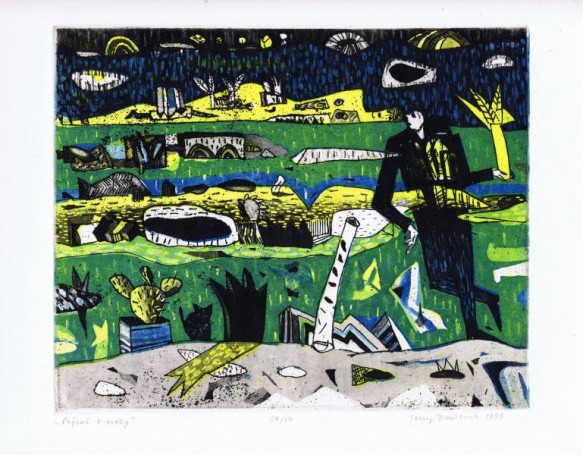 Landscape with the river, 1999