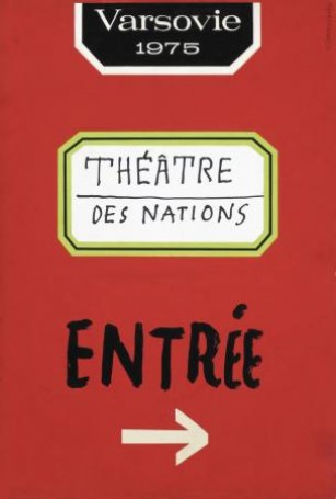 Theatre des Nations, Varsovie, 1975, project of poster