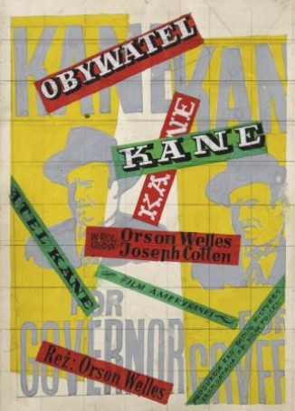 Citizen Kane, 1948, project of poster, 24x17cm