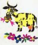 The cow and the flower, from the stories book 