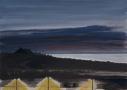 Ustka - nadbrzeże, 2009, tempera, tektura, 35x50cm