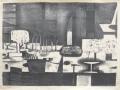 Uczta, 1957, litografia, papier, 40x53cm