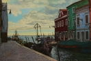 Burano - The Barge With A Green Tarpaulin, 2014