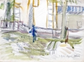 Łagów- Przed budynkami, 1958 r. (nr. 14)