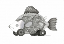 Untitled (Fish with the wheels)