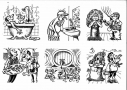 Bez tytułu, ilustracje do kalendarza Berlitz