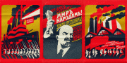 Babin N., 1.Cała władza Radom!, 2.Niech żyje rewolucja!, 3.Pokój narodom, ziemia chłopom! TRYPTYK, 1988 r., (R12)