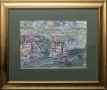Prospect in Stary Sacz, the VIII Bridge on Poprad river, 1957